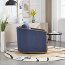 Corduroy Barrel Chair, 360 Degree Swivel