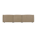 Veata - Sectional Sofa - Light Brown Suede