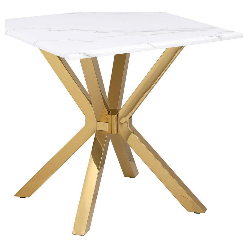 Visalia - Faux Marble Coffee Table Set