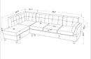 Dalia - Linen Modern Sectional Sofa With Chaise