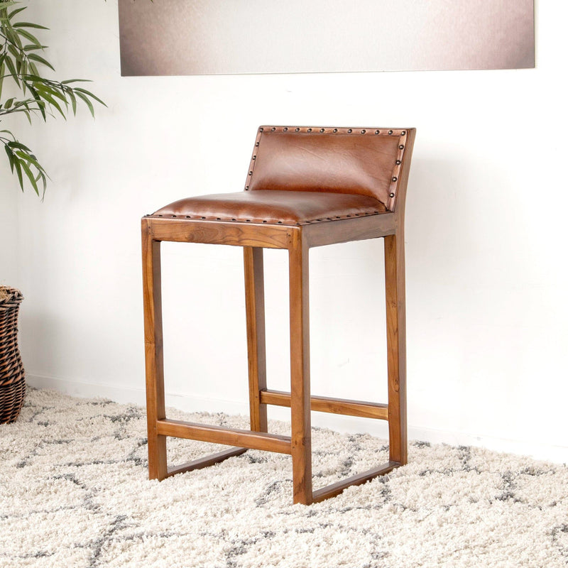 Gavin - Counter Stool - Brown / Rustic