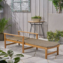 Hampton - Outdoor Chaise Lounge With Adjustable Backrest - Natural
