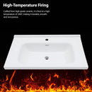 Modern Rectangular Vanity Top With Overflow For Bathroom