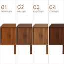 TV Stand With Fluted Doors, 2 Drawers - Walnut