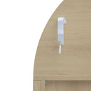 Tall Arched Kitchen Pantry, Modern Farmhouse Wood Kitchen Storage Cabinets, Arched Storage Display Cabinet With Adjustable Shelves, Versatile Cupboard For Kitchen, Dining Room, Living Room - Natural