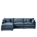 Contemporary Modular Sectional Sofa Set With Movable Ottoman