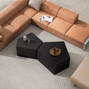 Irregular Pentagon Nesting Coffee Table Set