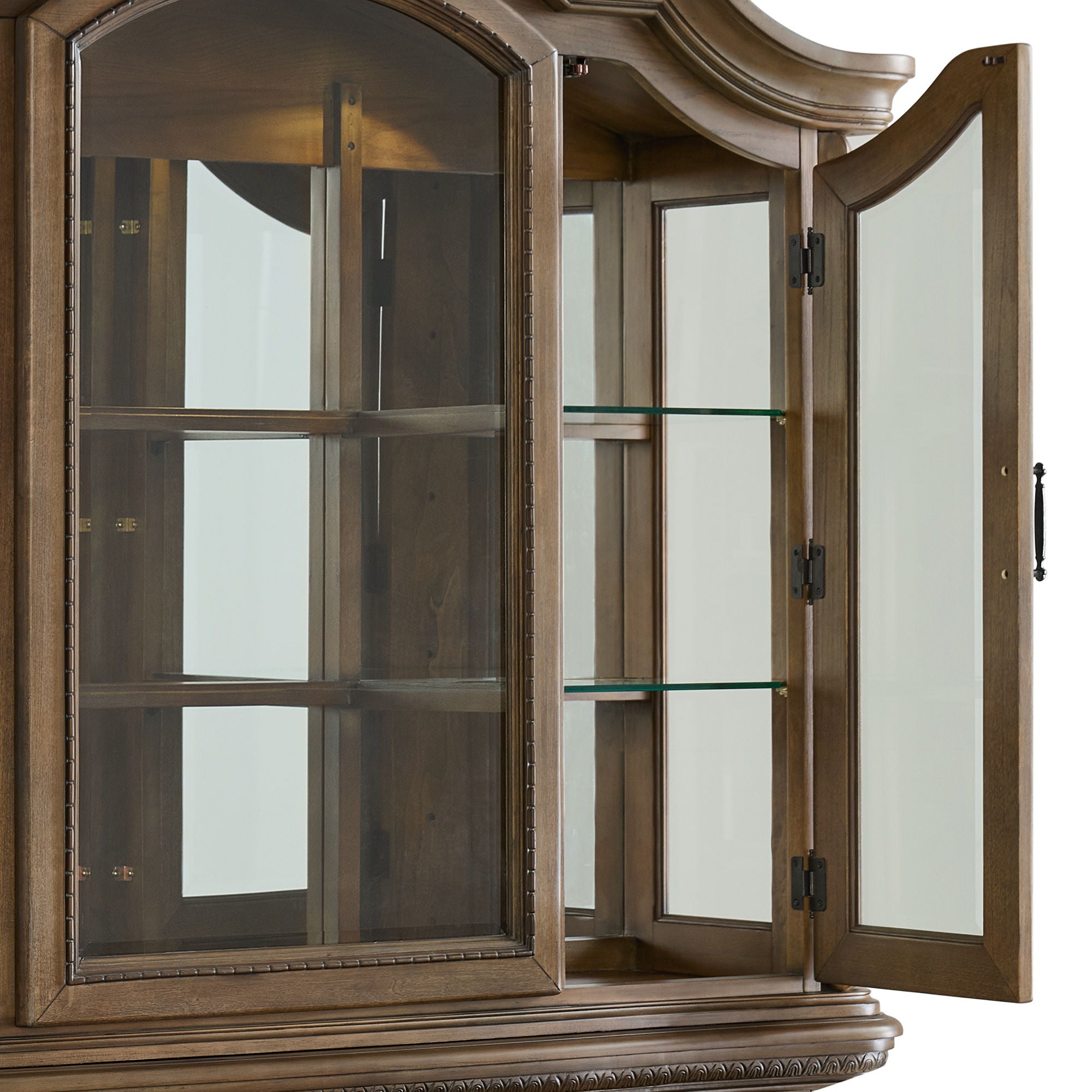 Madison Park - Server & Hutch With Led - Walnut