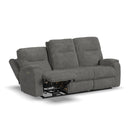 Penn - Power Reclining Sofa With Power Headrests & Lumbar - Dark Gray - Atlantic Fine Furniture Inc