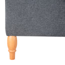 Full Size Vintage Upholstery Daybed with Button Tufted Backrest, Gray