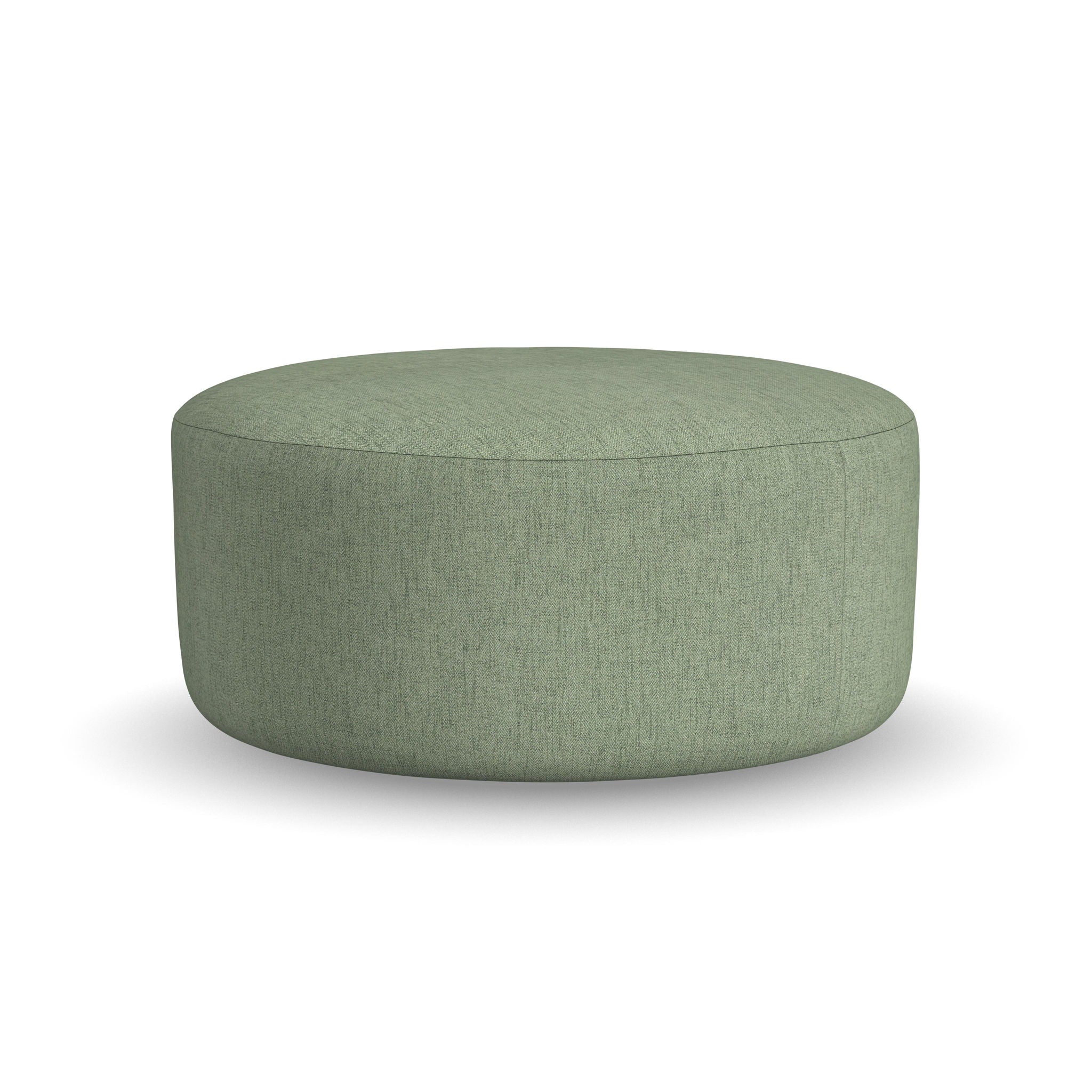 Pouf - Fabric Cocktail Ottoman - Olive