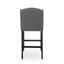 Vienna - Contemporary Fabric Tufted Wingback Counter Stools (Set of 2)