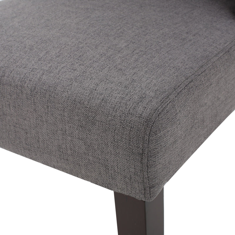 High Back Dining Chair With Wingback Design (Set of 2)
