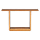 Console Table With Curved Corners And U Base Design - Natural Wood Veneer - Natural