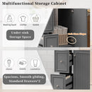 Transitional Style Bathroom Vanity Cabinet With Ceramic Sink