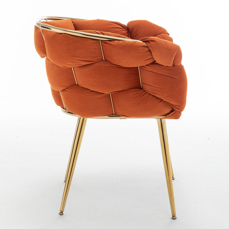 Luxury Modern Simple Leisure Velvet Single Sofa Chair Bedroom Lazy Person Household Dresser Stool Manicure Table Back Chair