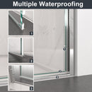 Semi Frameless Circular Pivot Shower Door With 1 / 4" Sgcc Tempered Glass