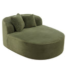 Modern Chaise Lounge Sofa Boneless Couch With Supportive Pillows