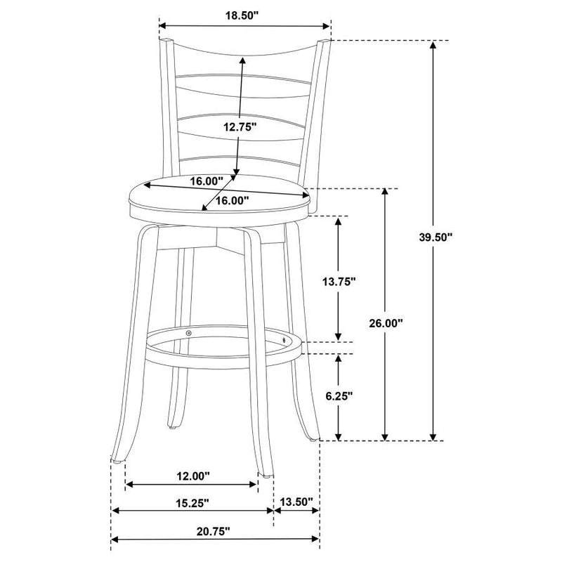 Murphy - Wood Height Swivel Bar Chair