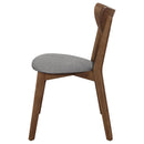 Alfredo - Dining Side Chair (Set of 2) - Gray And Natural Walnut - Atlantic Fine Furniture Inc