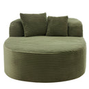 Modern Chaise Lounge Sofa Boneless Couch With Supportive Pillows