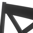 Farmhouse Style Counter Height Chair With Upholstered Seat