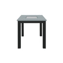 Dining Table Set With 4 Chairs, 5 Piece Set - Gray