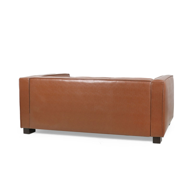 Contemporary 3 Seater Sofa With Tuxedo Design