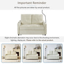 Modern Loveseat Pull Out Sofa Bed With Adjustable Backrest, Two Cup Holders, A Phone Holder, Three Charging Ports And Side Storage Pockets For Living Room