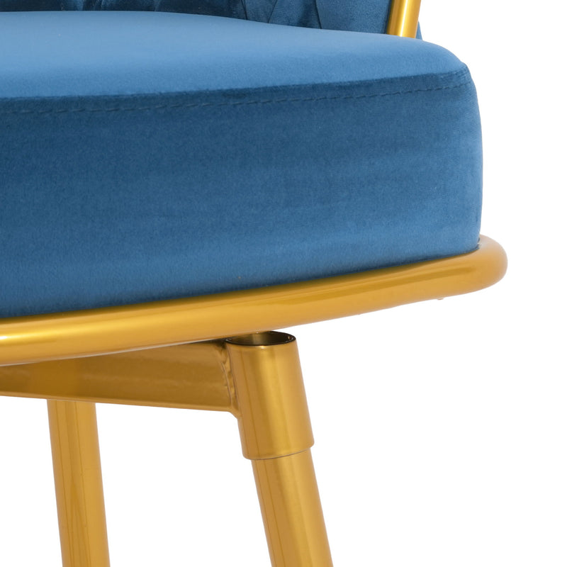 Modern Low Back Upholstered Counter Height Bar Stools (Set of 2)