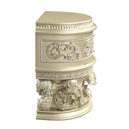 Vatican - Nightstand - Champagne Silver Finish - Atlantic Fine Furniture Inc