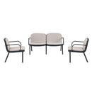 Luna - Outdoor Patio 3 Pieces Chat Set