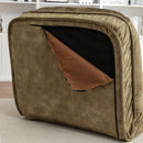 Upholstered Human Dog Bed And Pets, Bean Bag Floor Sofa With Massage Pillow, 5 Adjustable Positions & 2 Soft Pillows