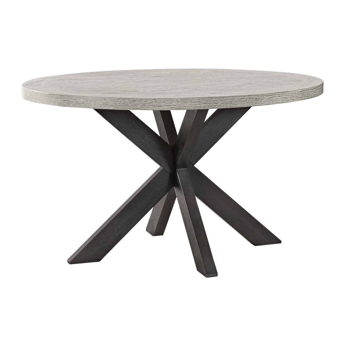 Axel 5 Piece Standard Height Dining Set (Round Table And Four Fabric Chairs) in Espresso / Light Gray by Elements International, view 10