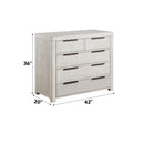Celerina - Chest - Weathered White Finish - Atlantic Fine Furniture Inc