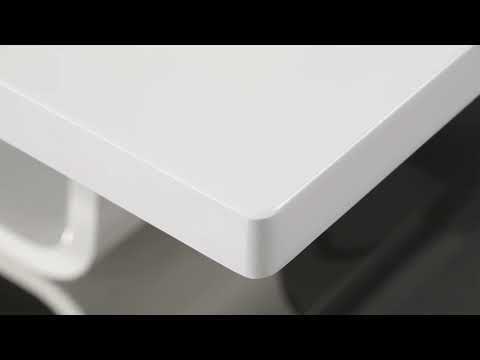 Kamaile - Dining Table With Leaf - White High