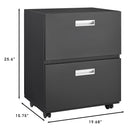 Office Furniture Copier Cabinet 2 Door Steel Copier Stand Mobile Pedestal File Printer Stand - Black