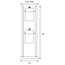 Munson - 2 Swivel Lights Bedside Table Lamp - Silver - Atlantic Fine Furniture Inc