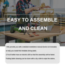 Contemporary 5 Piece Folding Extendable Dining Table Set With Chairs For 4 - Brown