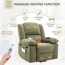 Massage Recliner Power Lift Chair With Adjustable Massage And Heating Function