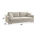 Haran - Sofa With Sleeper - Beige Fabric
