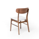 Elegant Fabric Dining Chair With Cushioned Seat