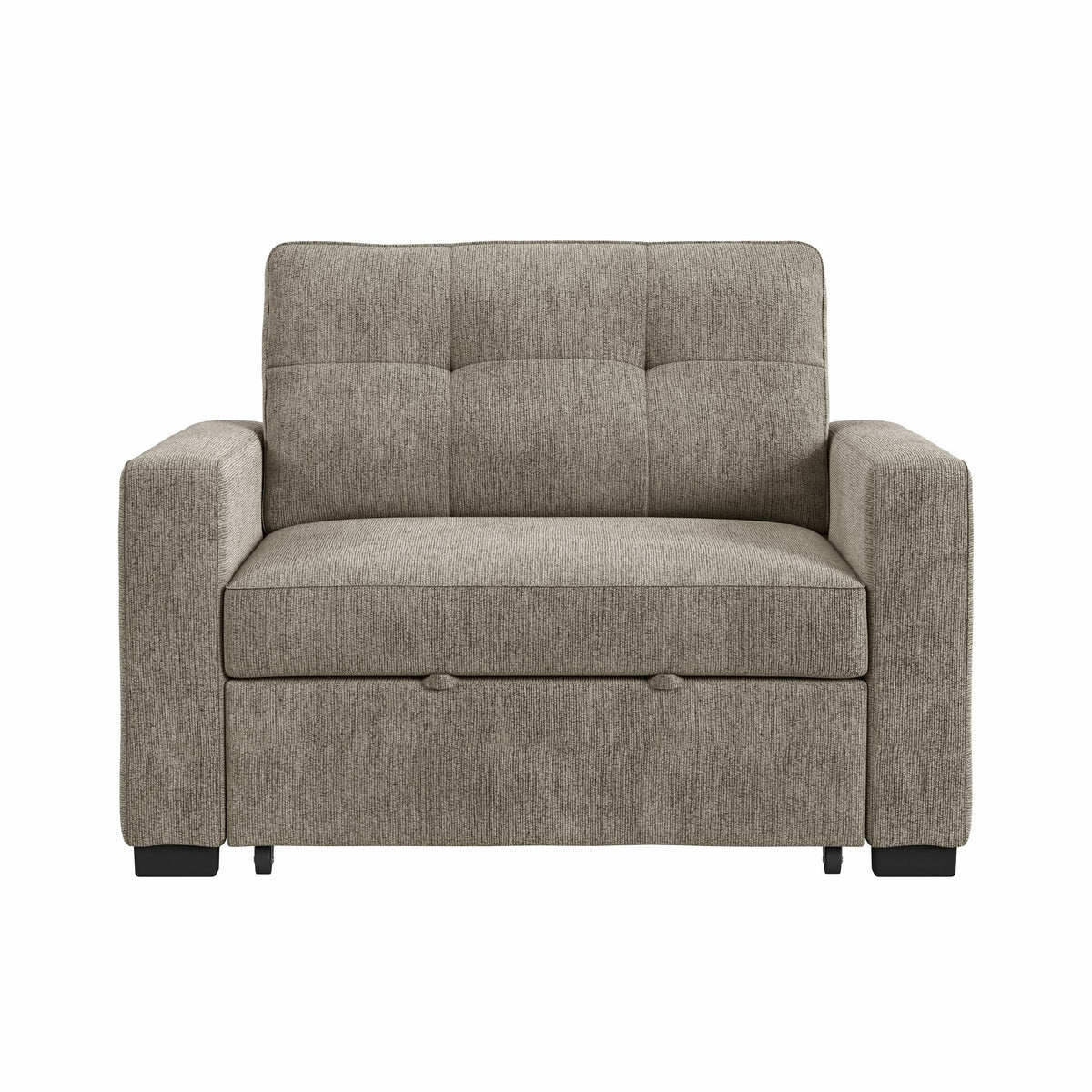 Homer Klicklak Chair With Pull Out Bed in Gray by Elements International, view 9