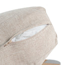 Cora - Outdoor Aluminum Club Chair - Silver / Beige