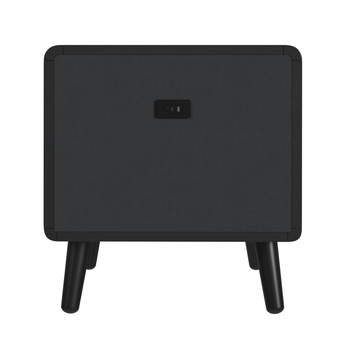 Halo Square Smart End Table in Black by Elements International, view 6
