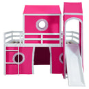 Loft Bed & Slide Tent And Tower