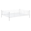 Full-Full-Full Metal  Triple Bed  with Built-in Ladder, Divided into Three Separate Beds,White(OLD SKU:LP000297AAK)