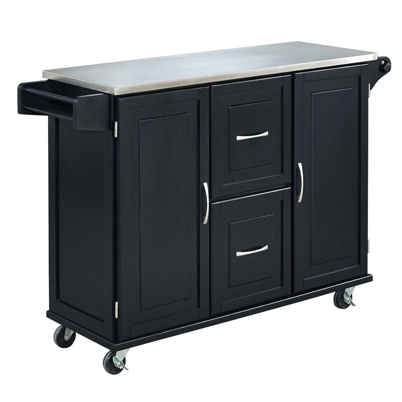 Blanche - Kitchen Cart - Steel Top