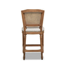 Triomphe - Rattan Wicker High Back Armless Counter Bar Stool