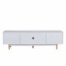 70" TV Stand With Drawers - White